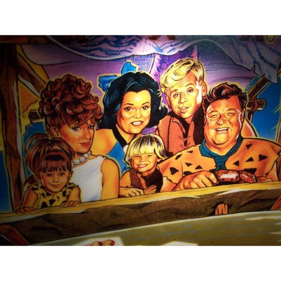 The Flintstones Pinball Machine Translite Game Art Original NOS 1994 - Picture 2 of 10